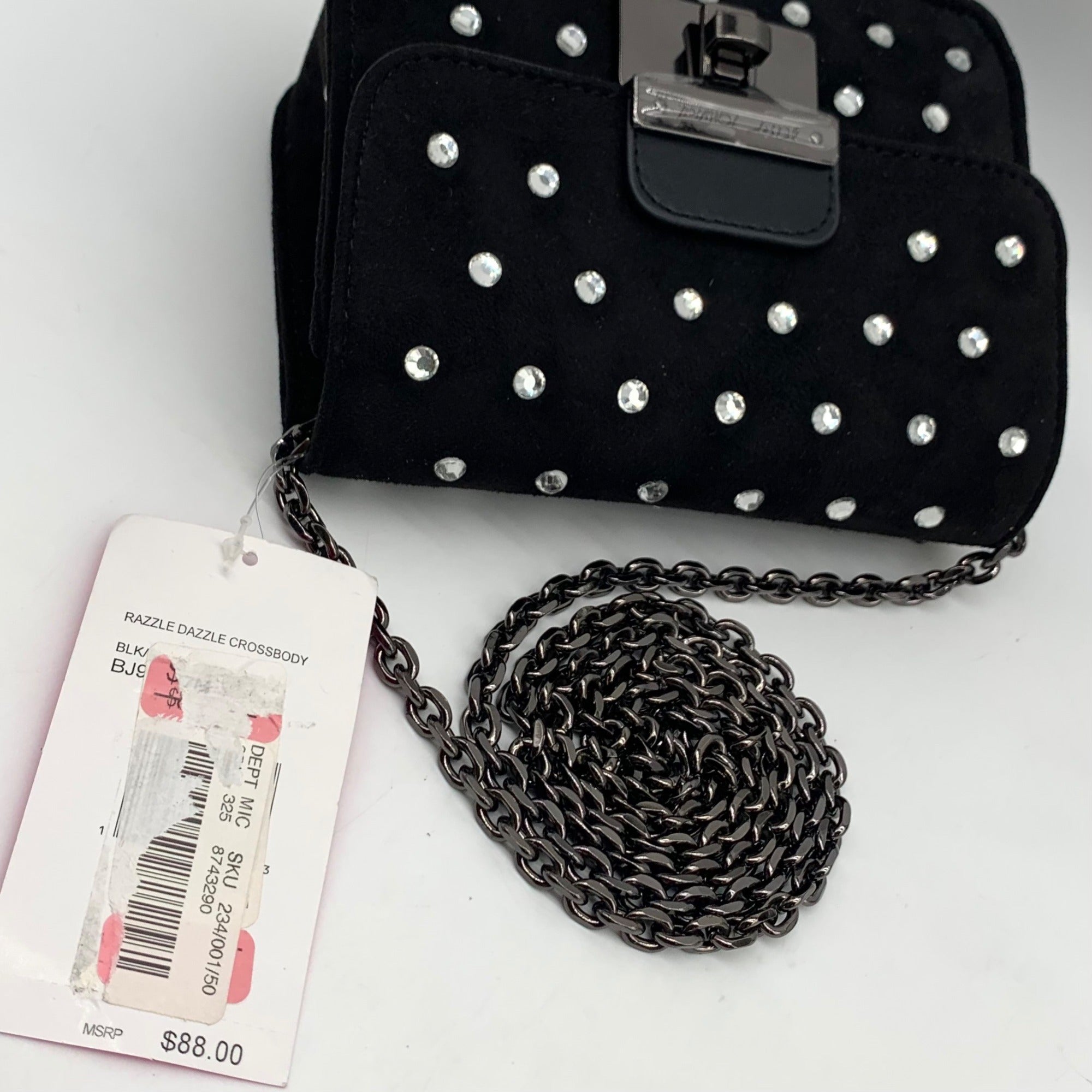 Betsey Johnson Black Razzle Dazzle Crossbody Bag