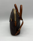 Dooney & Bourke Deep Brown Pebbled Grain Leather Backpack