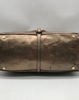 Jimmy Choo Metallic Bronze Leather Tulita Hobo Bag