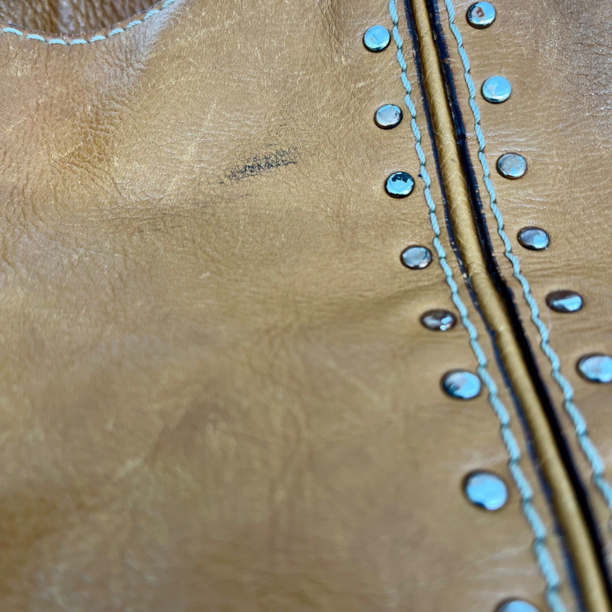 Michael Kors Brown Leather Astor Studded Hobo Shoulder Bag