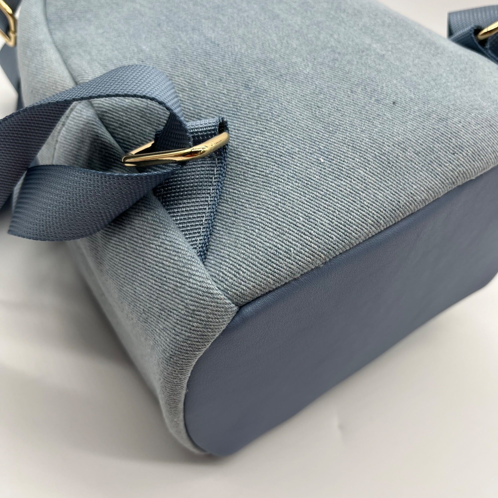 Like Dreams Light Denim Kingston Rhinestone Backpack