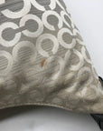 Coach Cream and Silver Slouchy Hobo Kristen Ombre Shoulder/Crossbody Bag16793