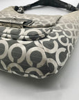 Coach Cream and Silver Slouchy Hobo Kristen Ombre Shoulder/Crossbody Bag16793