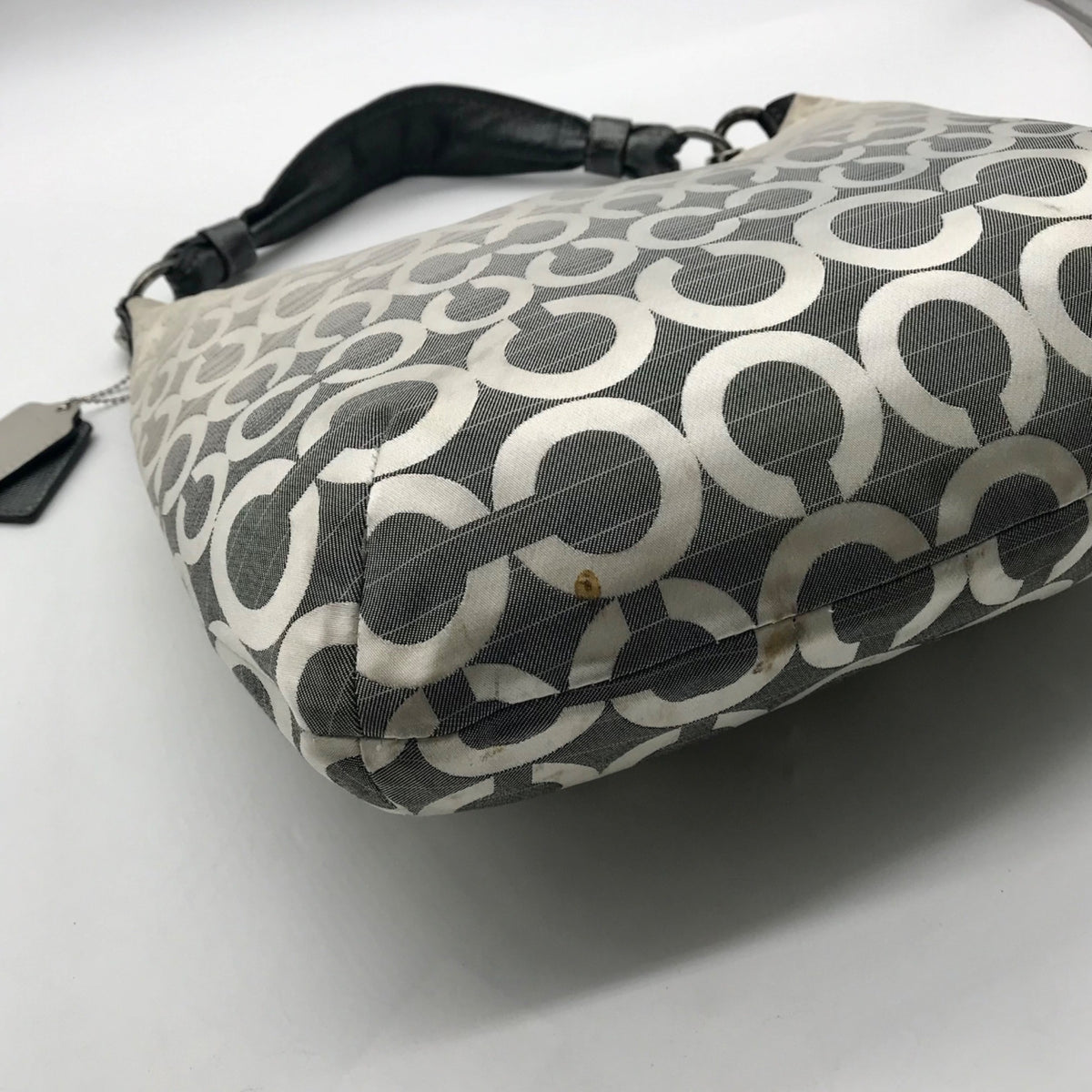 Coach Cream and Silver Slouchy Hobo Kristen Ombre Shoulder/Crossbody Bag16793