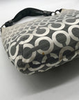 Coach Cream and Silver Slouchy Hobo Kristen Ombre Shoulder/Crossbody Bag16793