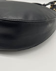I.N.C. International Concepts Black Faux Leather Giannaa Medium Stud Hobo Bag