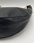 I.N.C. International Concepts Black Faux Leather Giannaa Medium Stud Hobo Bag