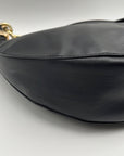 I.N.C. International Concepts Black Faux Leather Giannaa Medium Stud Hobo Bag