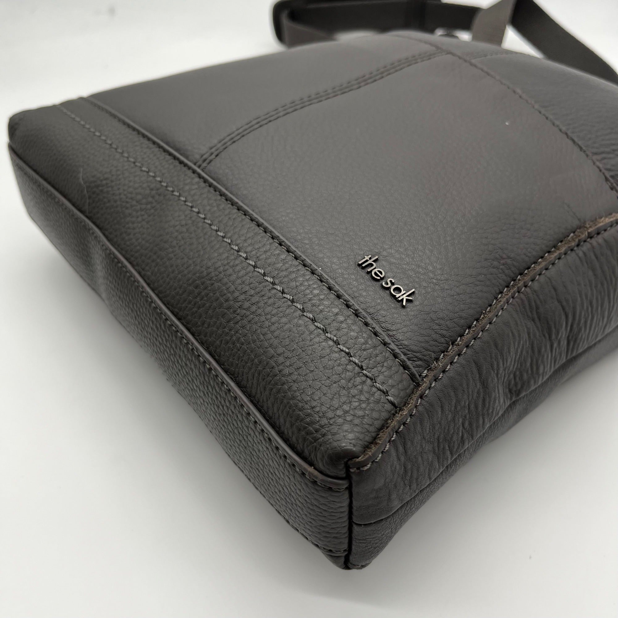 The Sak Slate Pebbled Leather Lucia Crossbody Bag