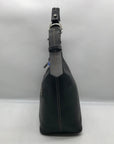Dooney & Bourke Black Pebbled Leather East West Hobo Bag