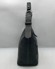 Dooney & Bourke Black Pebbled Leather East West Hobo Bag