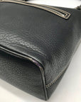 Dooney & Bourke Black Pebbled Leather East West Hobo Bag