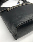 Dooney & Bourke Black Pebbled Leather East West Hobo Bag