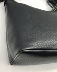 Dooney & Bourke Black Pebbled Leather East West Hobo Bag