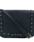 Kate Spade Carsen Laurel Jeweled Black Saffiano Crossbody Bag