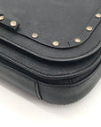 Kate Spade Carsen Laurel Jeweled Black Saffiano Crossbody Bag