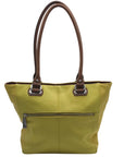 Tignanello Yellow Leather Perfect Pocket Tote Bag