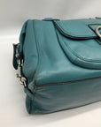 Coach Teal Leather Campbell Satchel Bag F24690