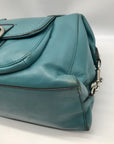 Coach Teal Leather Campbell Satchel Bag F24690