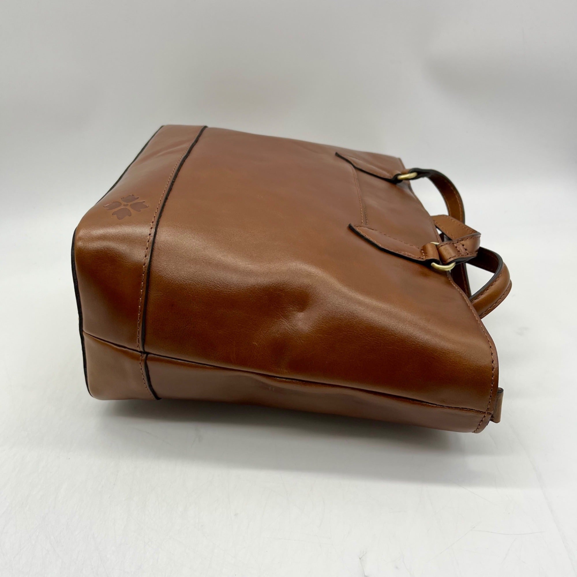 Patricia Nash Meka Cognac Leather Tote