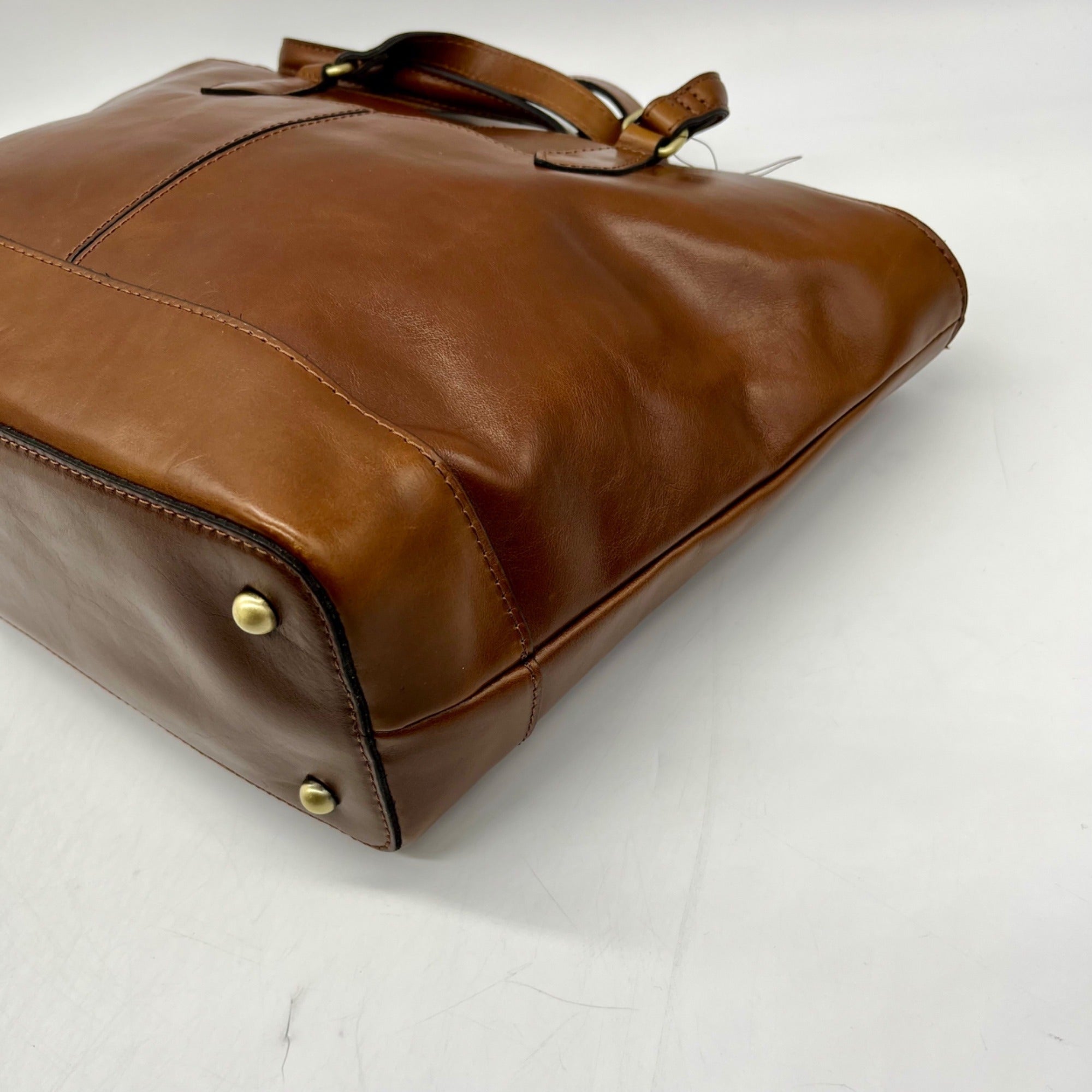 Patricia Nash Meka Cognac Leather Tote