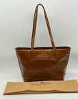 Patricia Nash Meka Cognac Leather Tote