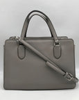Kate Spade Gray Saffiano Leather Laurel Way Reese Satchel Bag