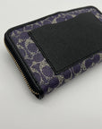 Coach Purple Signature Coated Canvas Wristlet