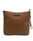 Michael Kors Brown Leather Jet Set Travel Large Crossbody Messenger Bag