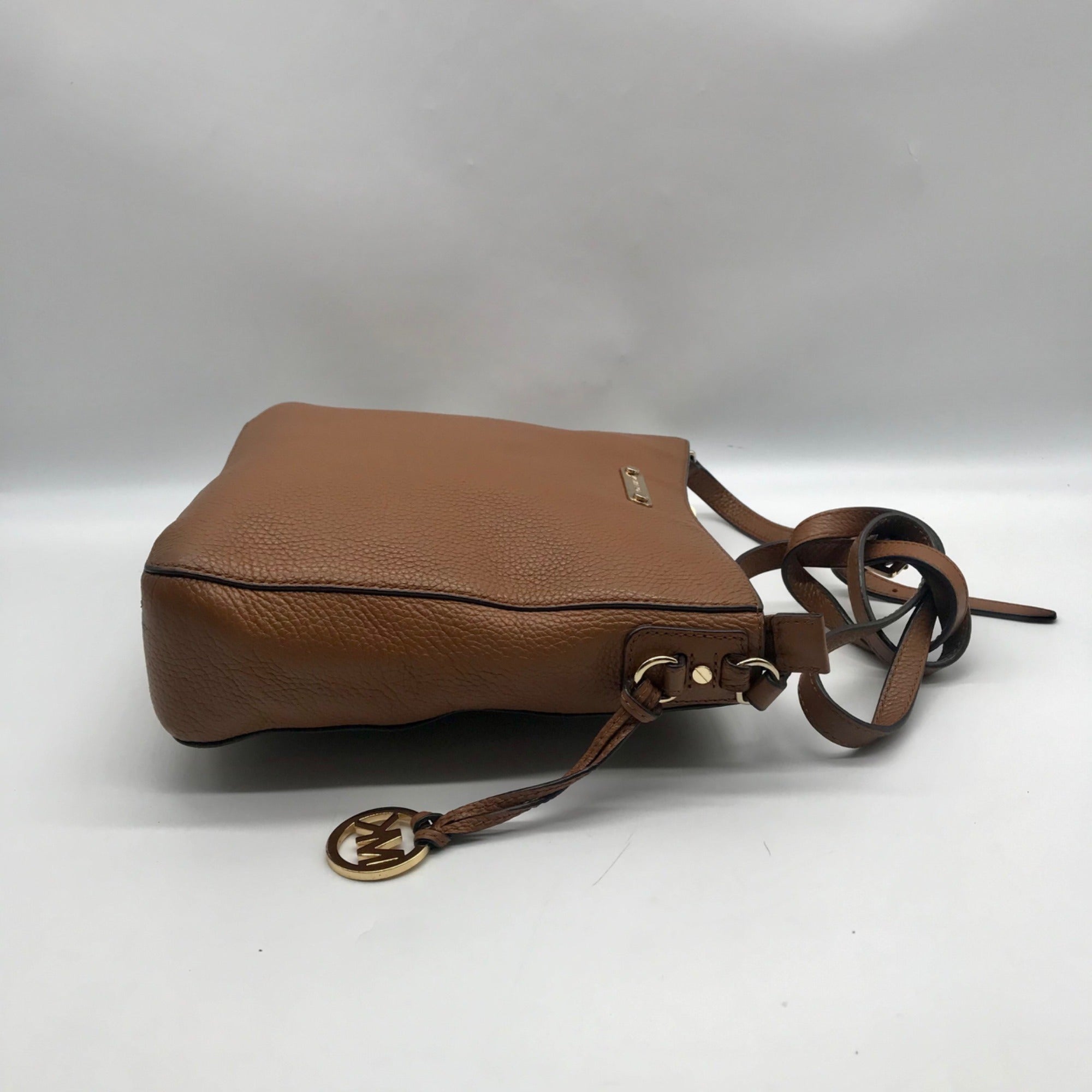 Michael Kors Brown Leather Jet Set Travel Large Crossbody Messenger Bag