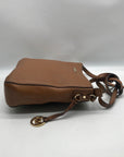 Michael Kors Brown Leather Jet Set Travel Large Crossbody Messenger Bag