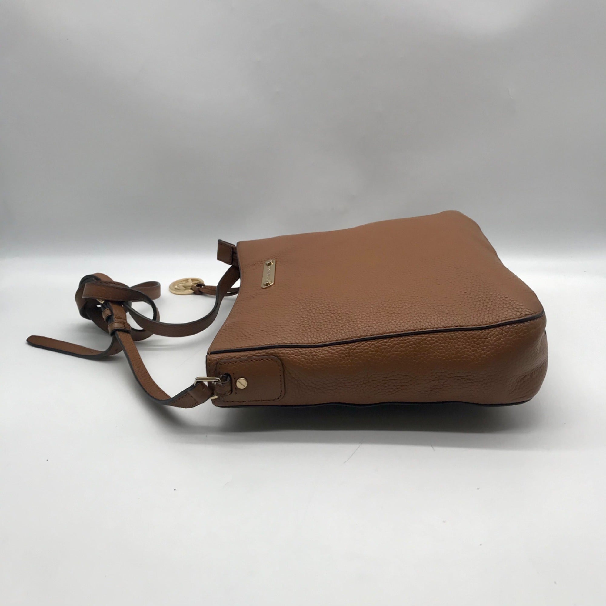 Michael Kors Brown Leather Jet Set Travel Large Crossbody Messenger Bag