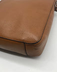 Michael Kors Brown Leather Jet Set Travel Large Crossbody Messenger Bag
