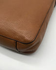 Michael Kors Brown Leather Jet Set Travel Large Crossbody Messenger Bag
