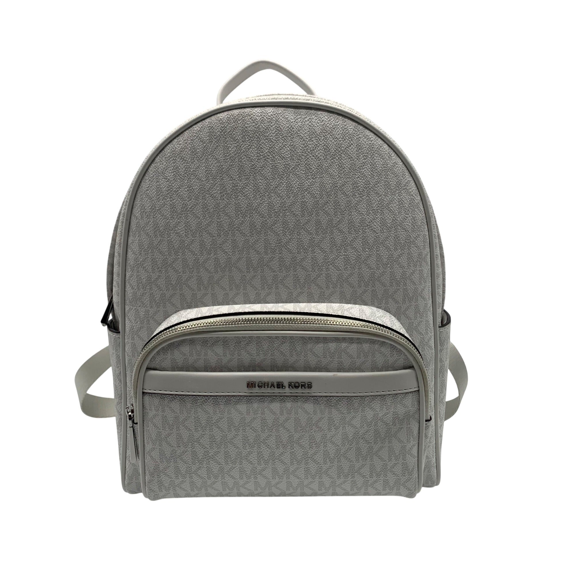 Michael Kors White Signature Canvas Medium Bex Backpack