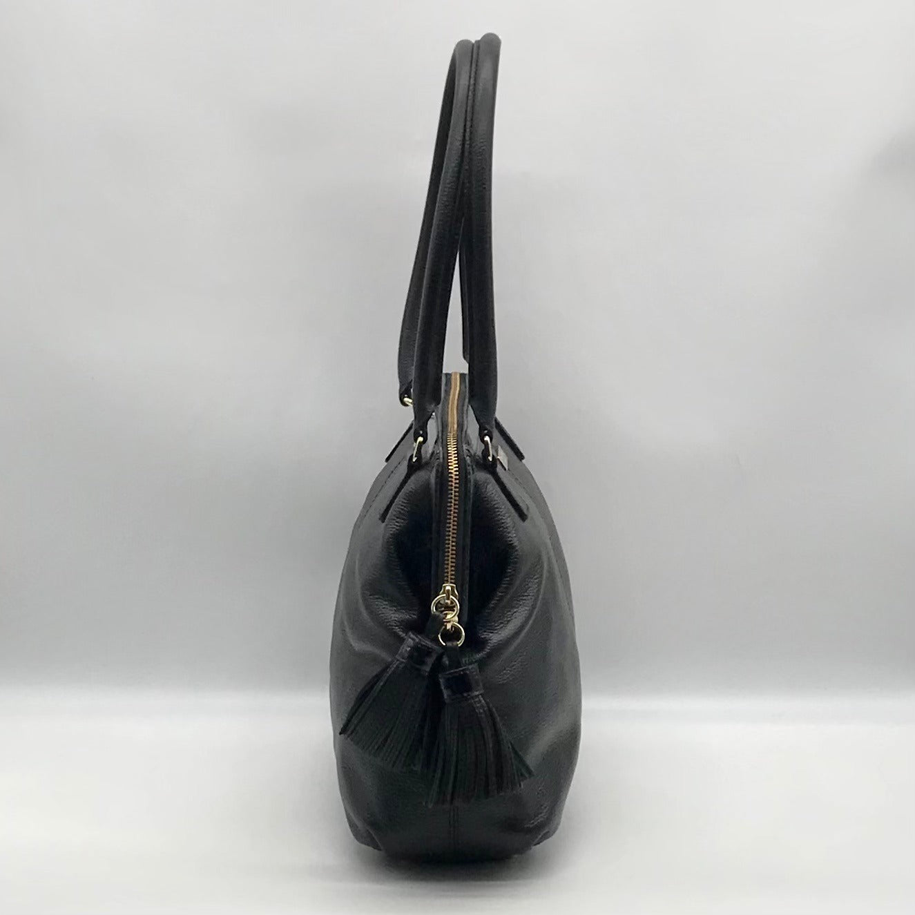 Kate Spade Black Pebbled Leather Ashlyn Belltown Shoulder Bag
