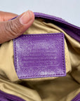 Coach Purple Monogram Print Nylon Crossbody