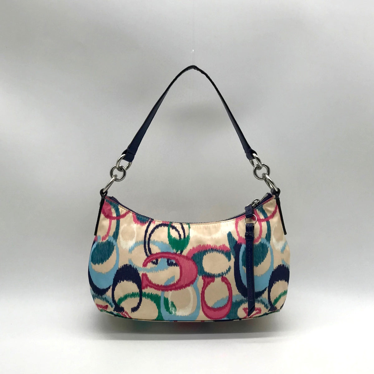 Coach Multi-Colored Signature Fabric Shoulder Bag