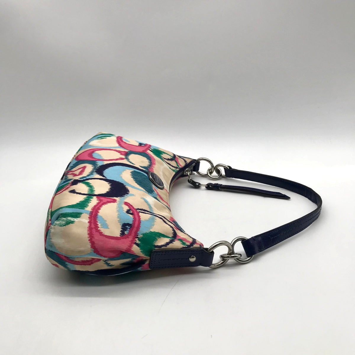 Coach Multi-Colored Signature Fabric Shoulder Bag