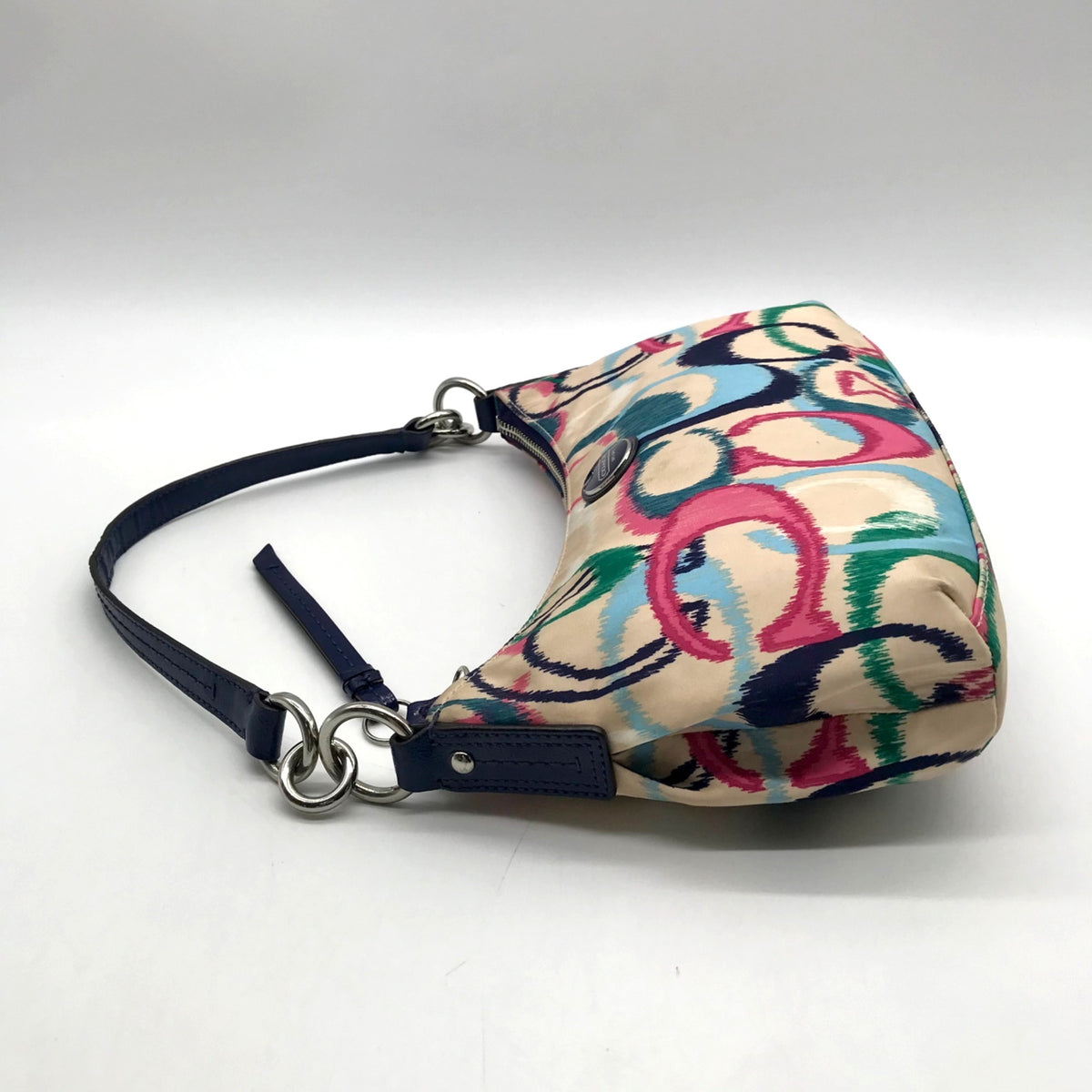 Coach Multi-Colored Signature Fabric Shoulder Bag