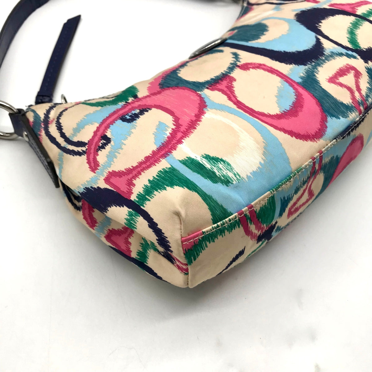 Coach Multi-Colored Signature Fabric Shoulder Bag