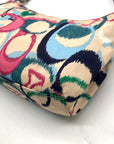 Coach Multi-Colored Signature Fabric Shoulder Bag