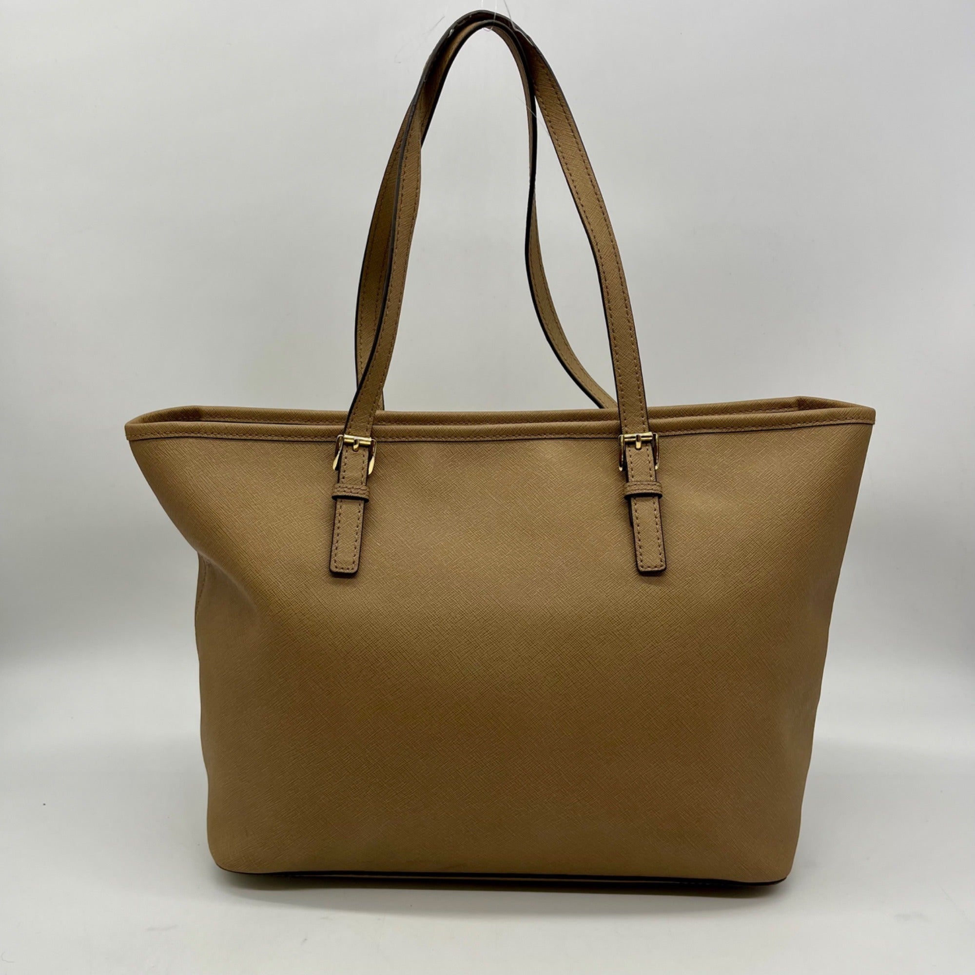 Michael Kors Brown Jet Set Travel Large Saffiano Leather Tote Bag