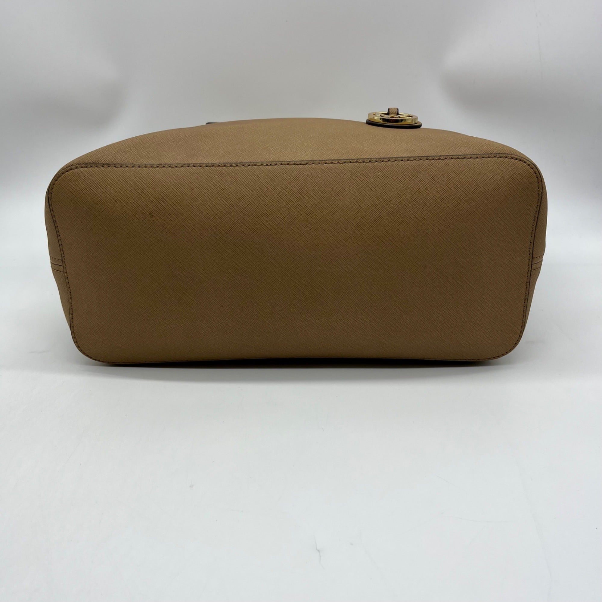 Michael Kors Brown Jet Set Travel Large Saffiano Leather Tote Bag