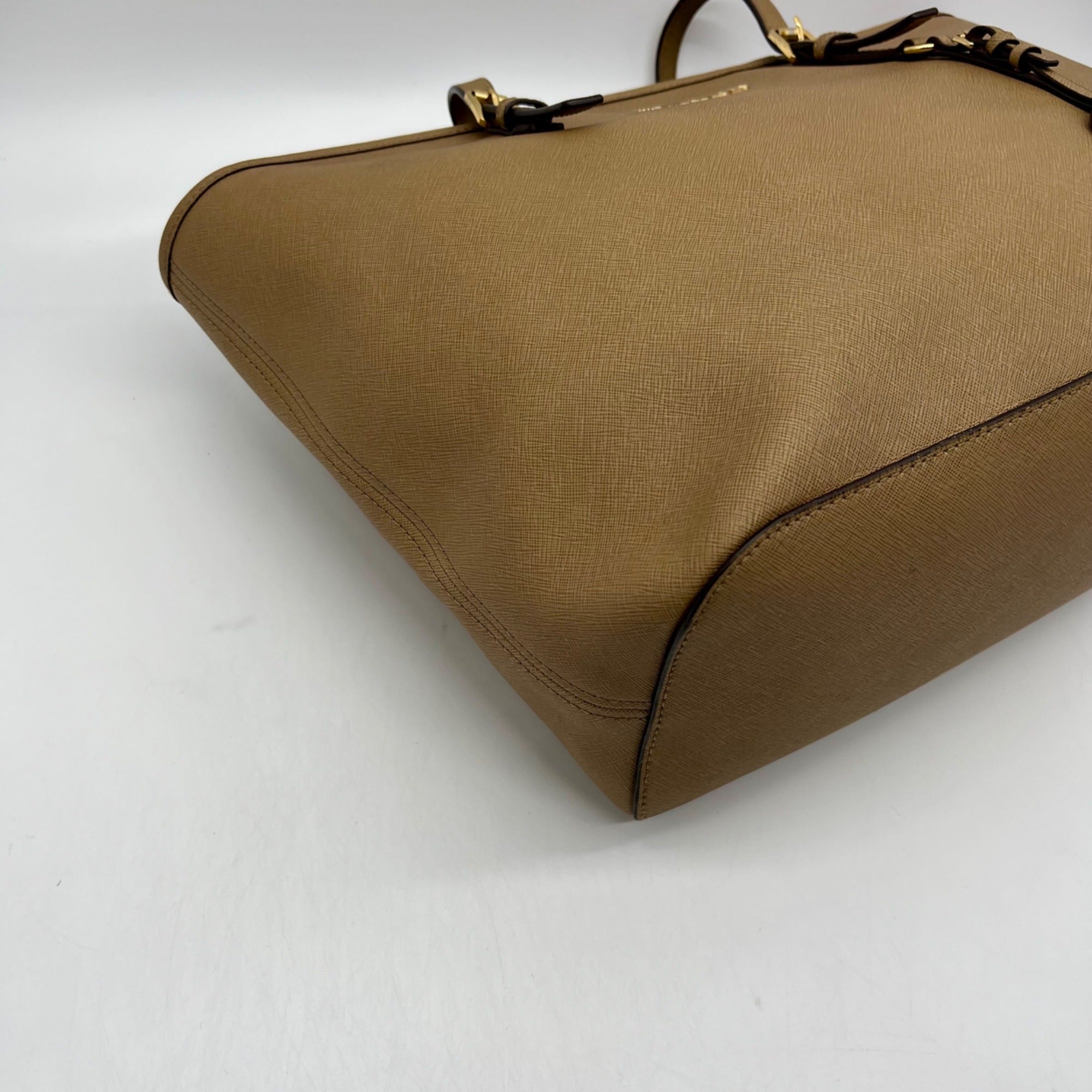 Michael Kors Brown Jet Set Travel Large Saffiano Leather Tote Bag