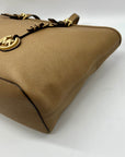 Michael Kors Brown Jet Set Travel Large Saffiano Leather Tote Bag