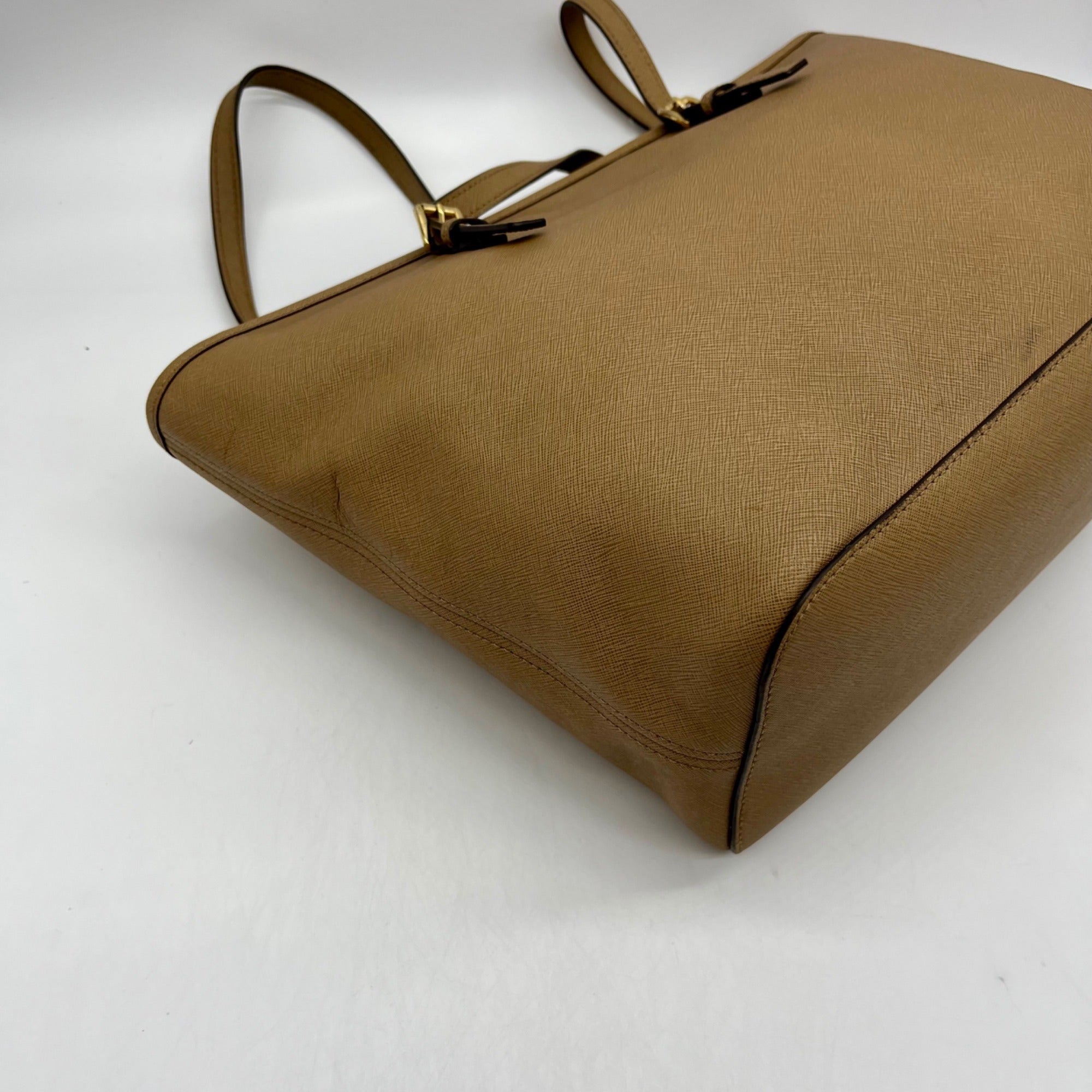 Michael Kors Brown Jet Set Travel Large Saffiano Leather Tote Bag