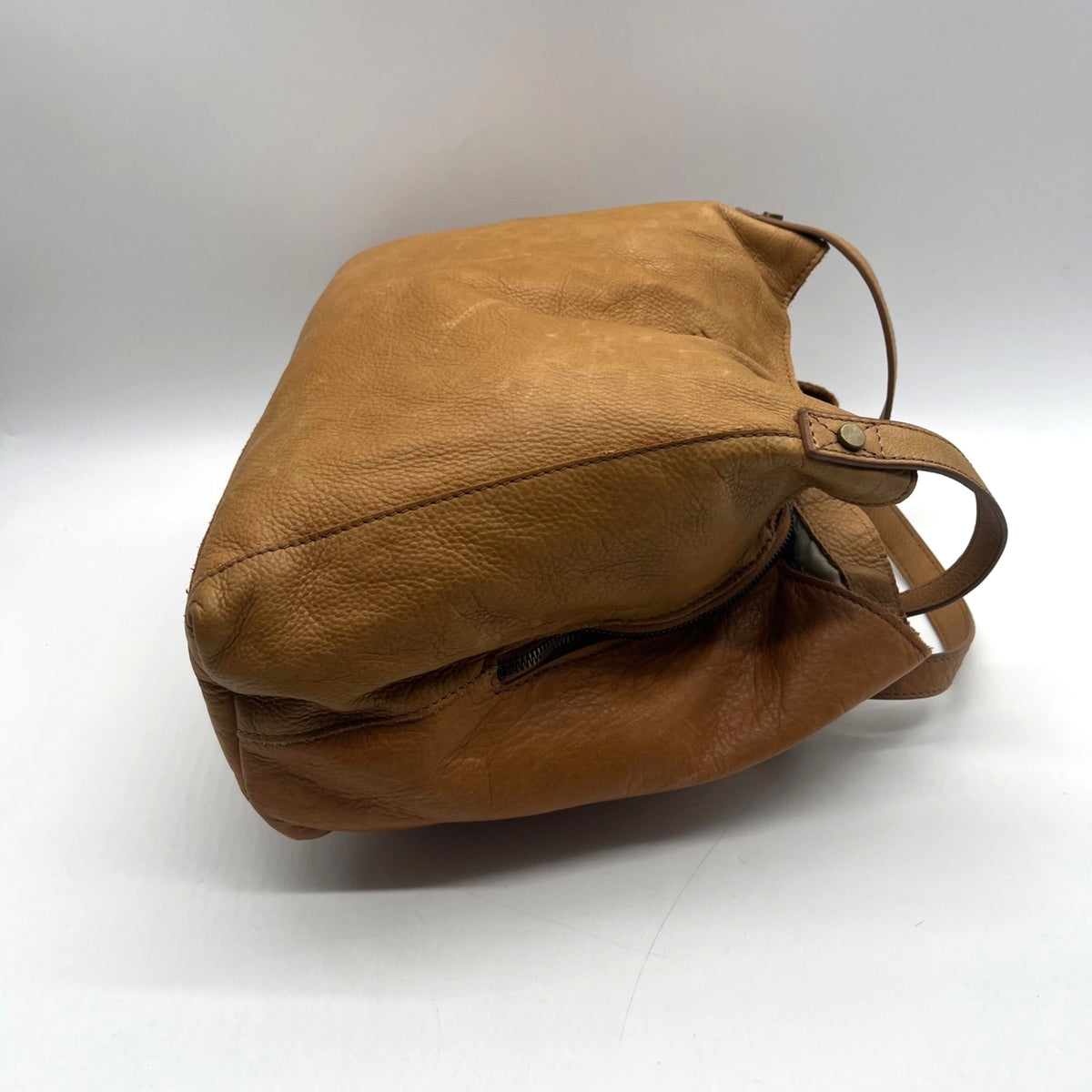 American Leather CO. Tan Lenox Triple Entry Satchel Bag