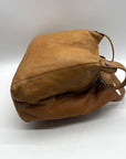 American Leather CO. Tan Lenox Triple Entry Satchel Bag
