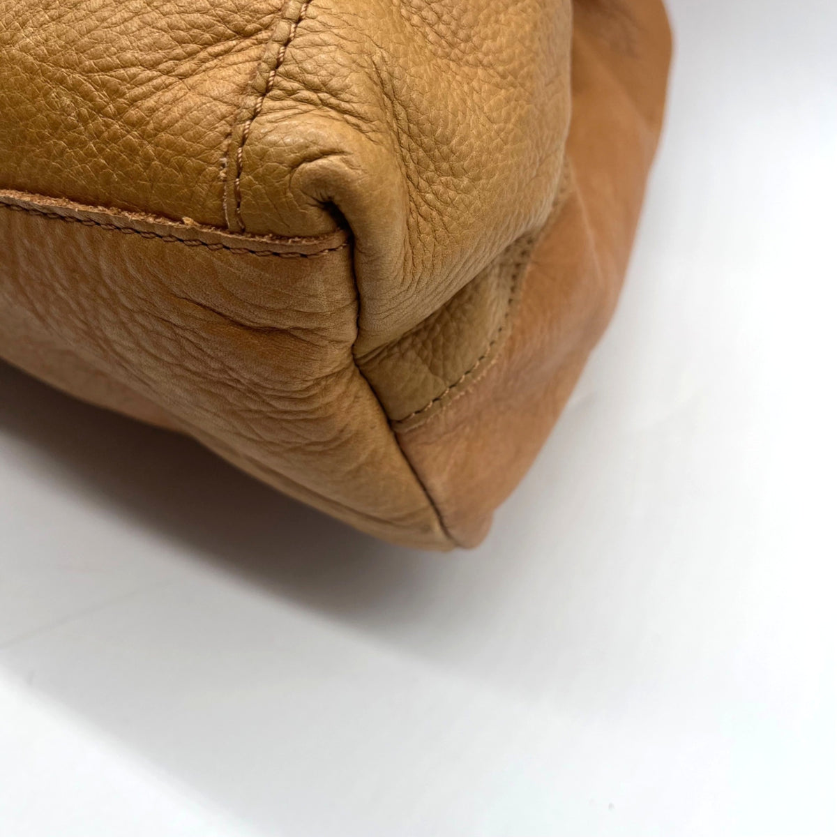 American Leather CO. Tan Lenox Triple Entry Satchel Bag